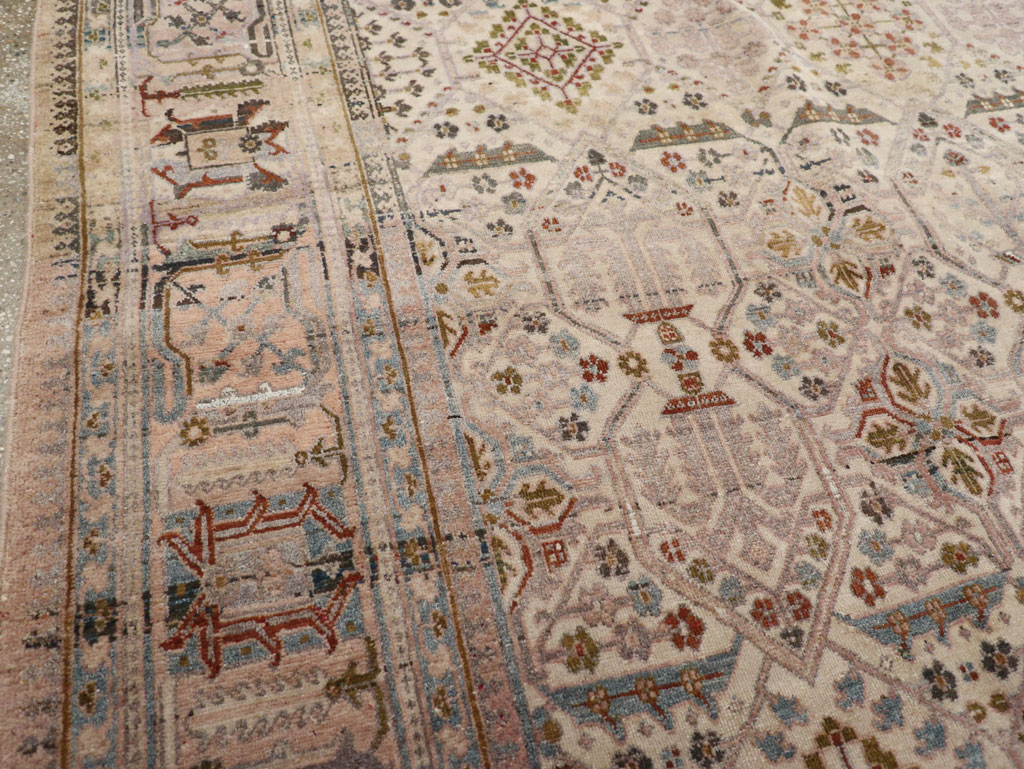 Antique Persian Joshegan Small Room Size Carpet, No.30299 - Gsblank