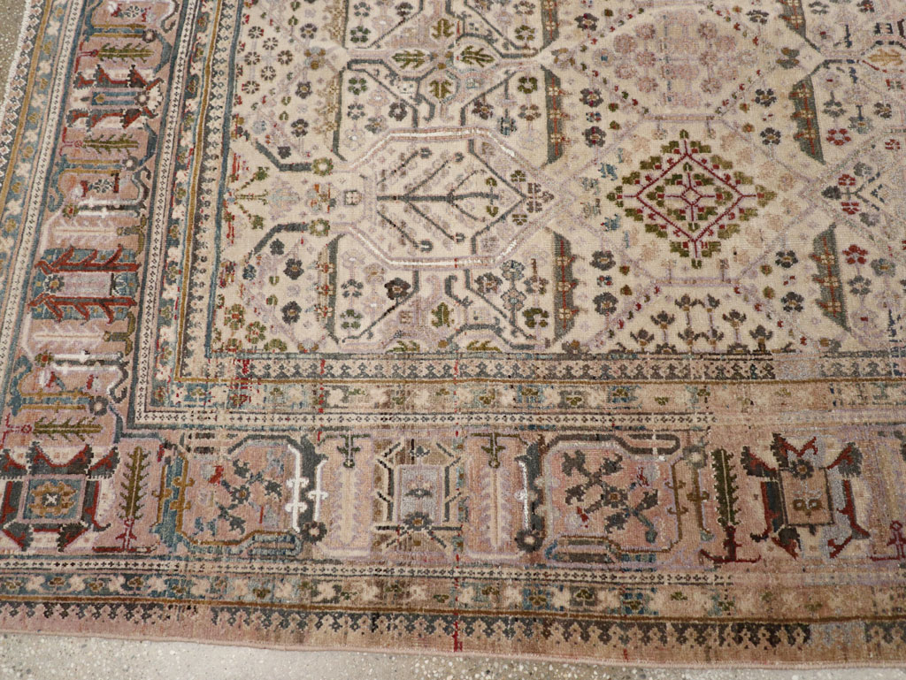 Antique Persian Joshegan Small Room Size Carpet, No.30299 - Gsblank