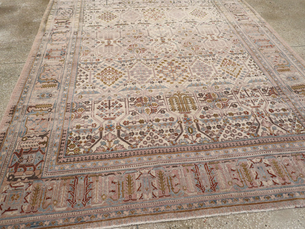 Antique Persian Joshegan Small Room Size Carpet, No.30299 - Gsblank