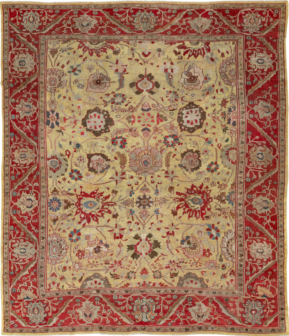 Antique Persian Mahal Large Room Size Carpet, No.30300 - Gsblank