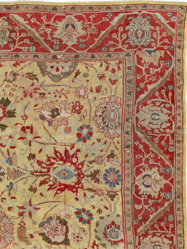 Antique Persian Mahal Large Room Size Carpet, No.30300 - Gsblank