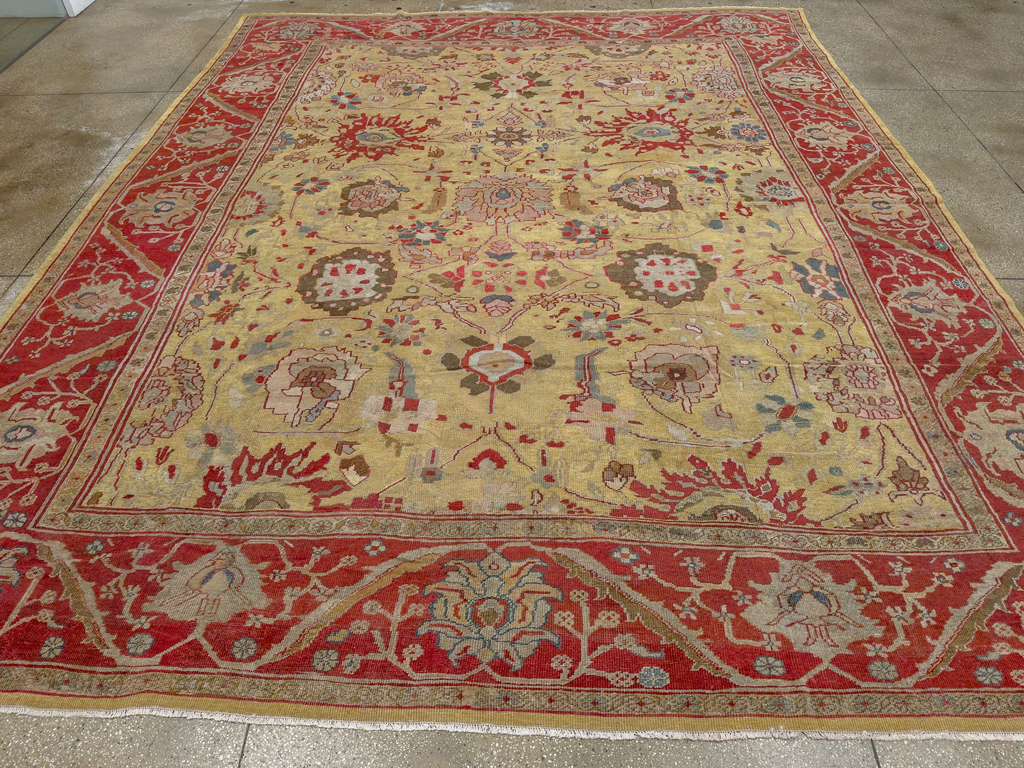 Antique Persian Mahal Large Room Size Carpet, No.30300 - Gsblank