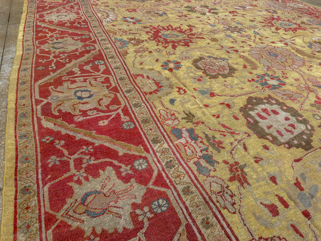 Antique Persian Mahal Large Room Size Carpet, No.30300 - Gsblank
