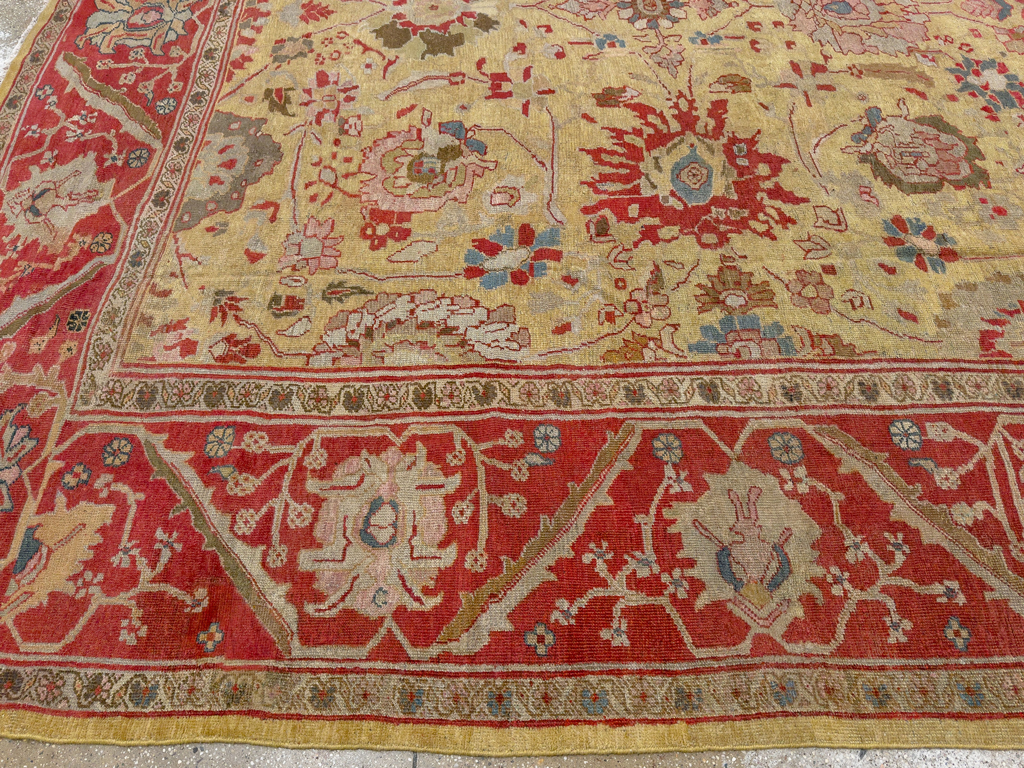 Antique Persian Mahal Large Room Size Carpet, No.30300 - Gsblank