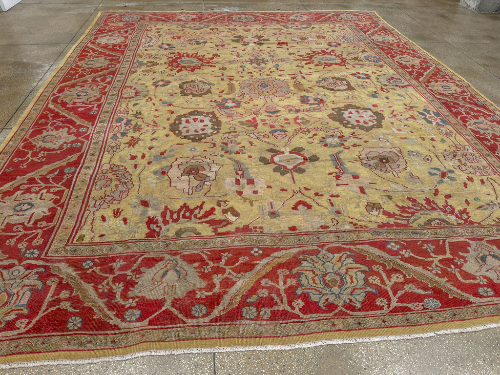 Antique Persian Mahal Large Room Size Carpet, No.30300 - Gsblank