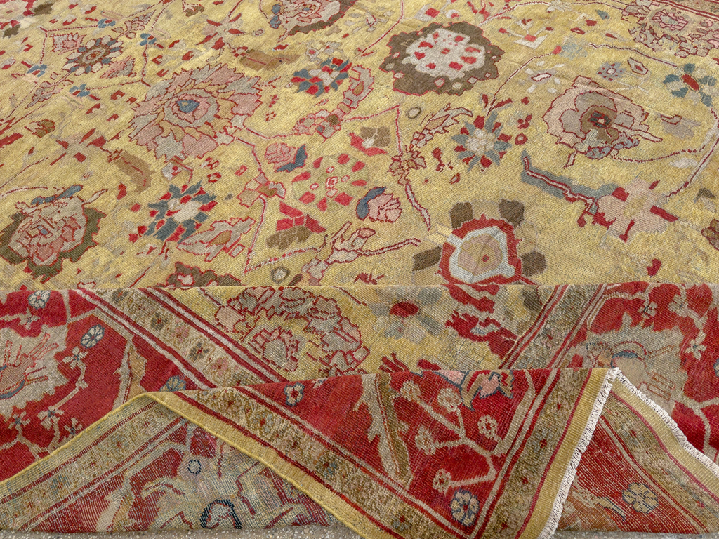 Antique Persian Mahal Large Room Size Carpet, No.30300 - Gsblank