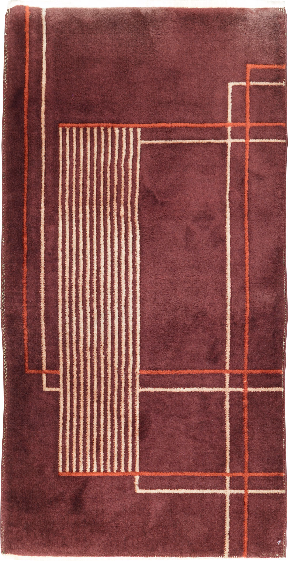 Mid-20th Century Chinese Art Deco Rug, No.30303 - Gsblank