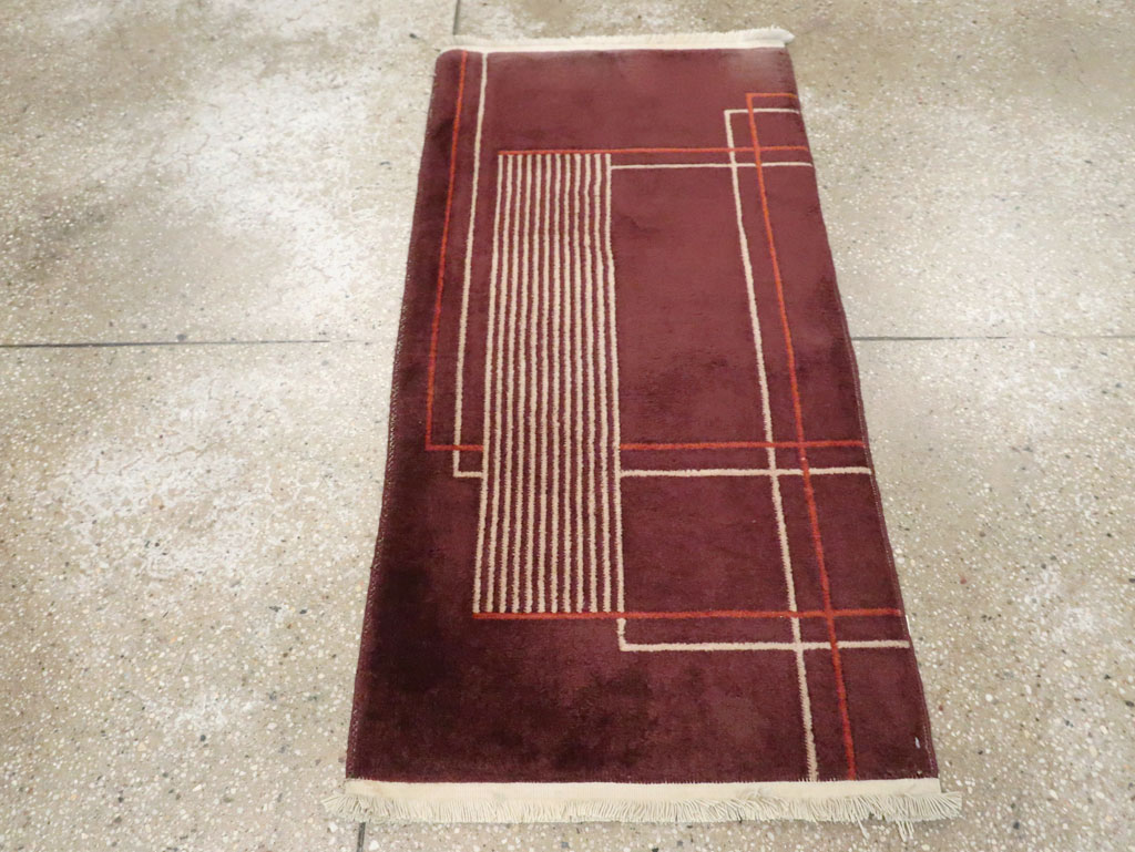 Mid-20th Century Chinese Art Deco Rug, No.30303 - Gsblank