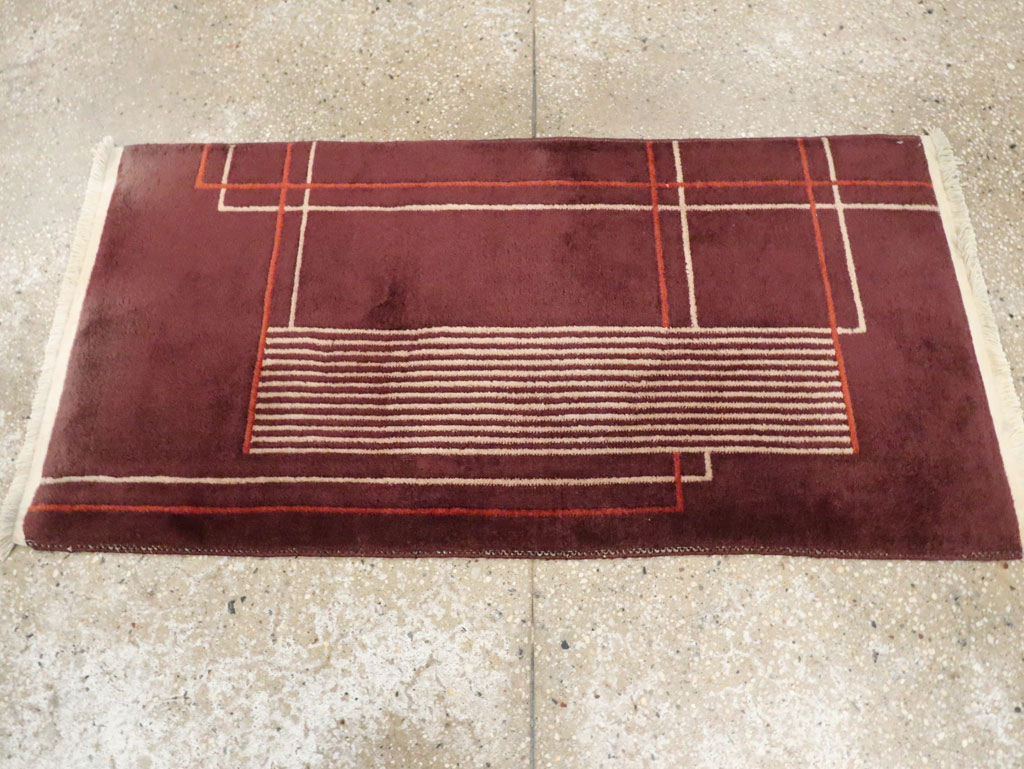 Mid-20th Century Chinese Art Deco Rug, No.30303 - Gsblank
