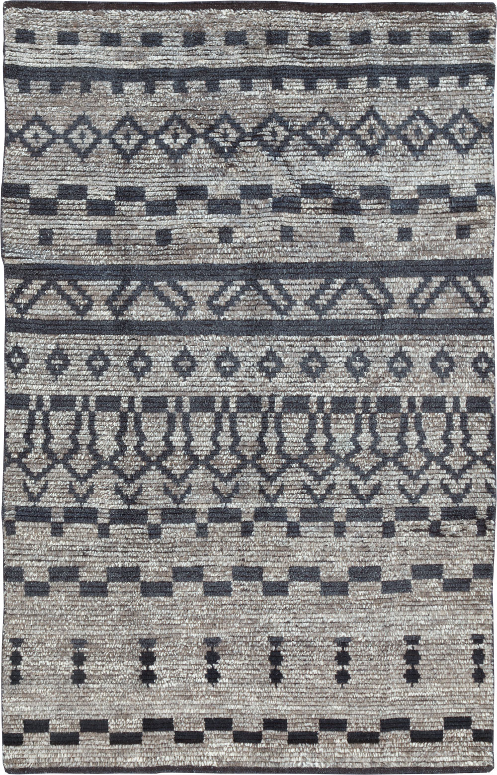 Contemporary Moroccan Inspired Accent Rug, No.30305 - Gsblank