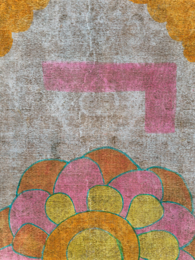 Vintage Persian Tabriz Carpet, No.30306 - Gsblank