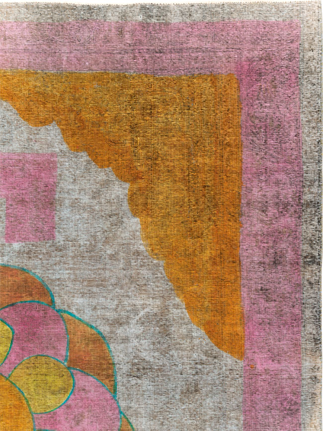 Vintage Persian Tabriz Carpet, No.30306 - Gsblank