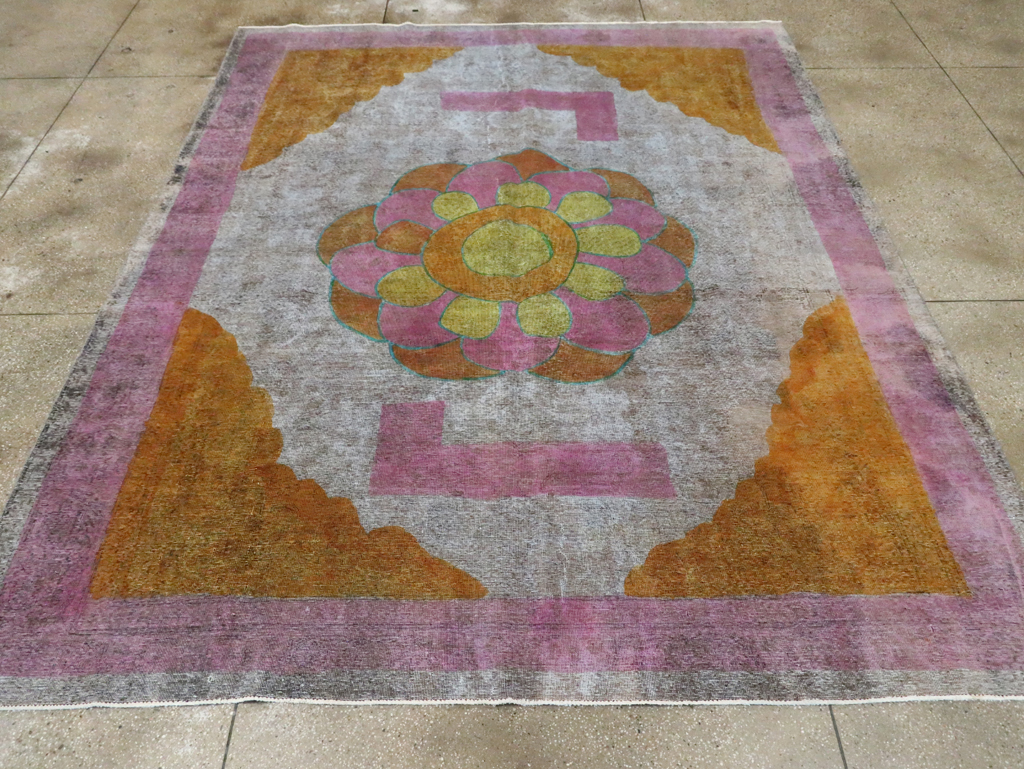 Vintage Persian Tabriz Carpet, No.30306 - Gsblank