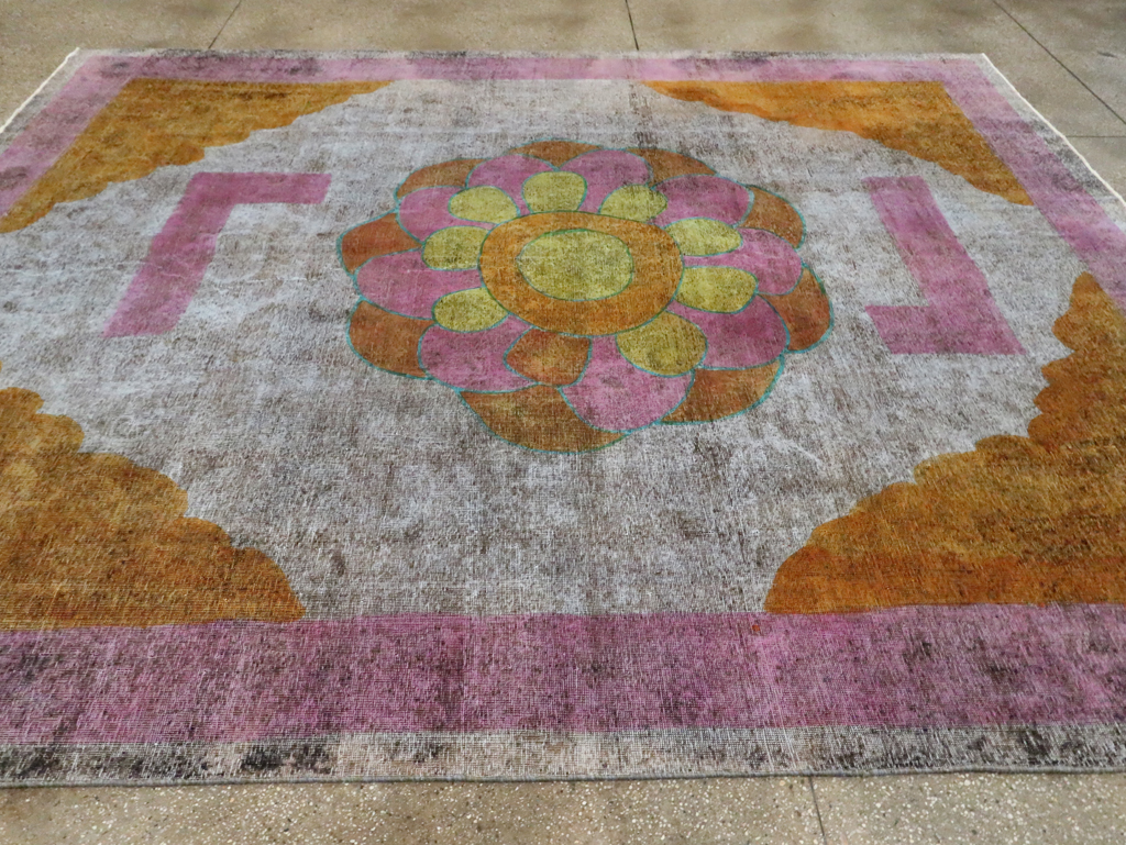 Vintage Persian Tabriz Carpet, No.30306 - Gsblank