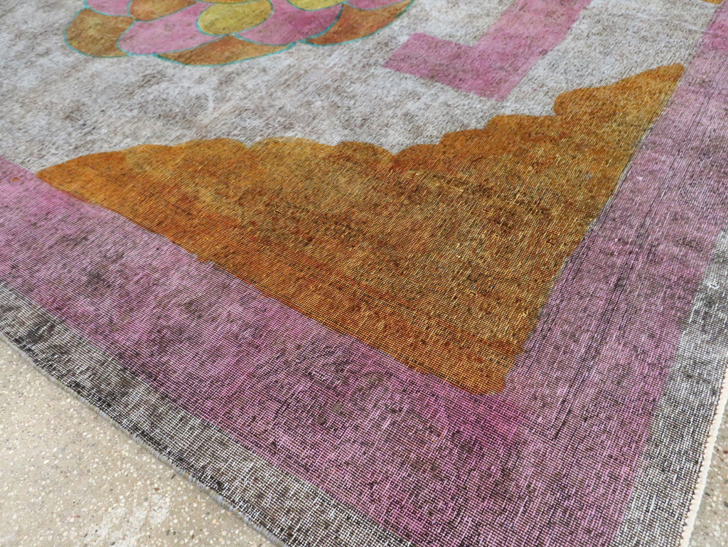 Vintage Persian Tabriz Carpet, No.30306 - Gsblank