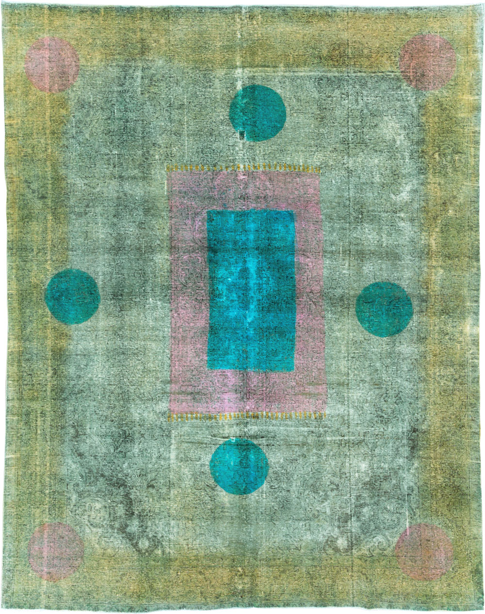 Vintage Persian Tabriz Carpet, No.30307 - Gsblank