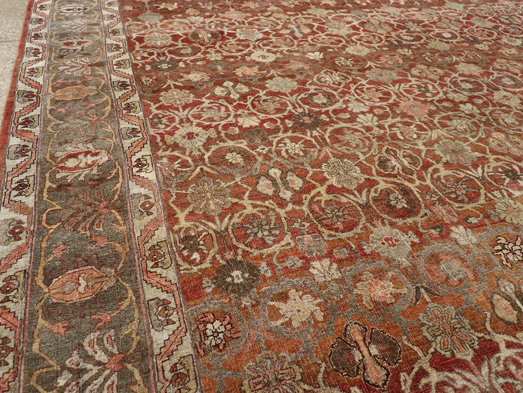 Antique Persian Bidjar Room Size Carpet, No.30315 - Gsblank