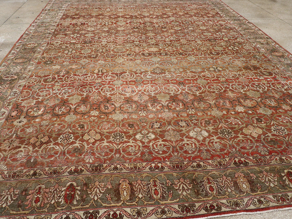 Antique Persian Bidjar Room Size Carpet, No.30315 - Gsblank