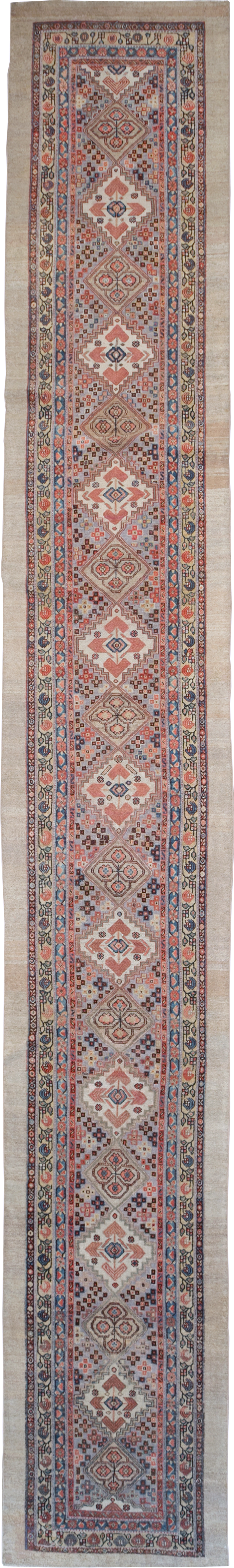 Vintage Persian Serab Long Runner, No.30316 - Gsblank