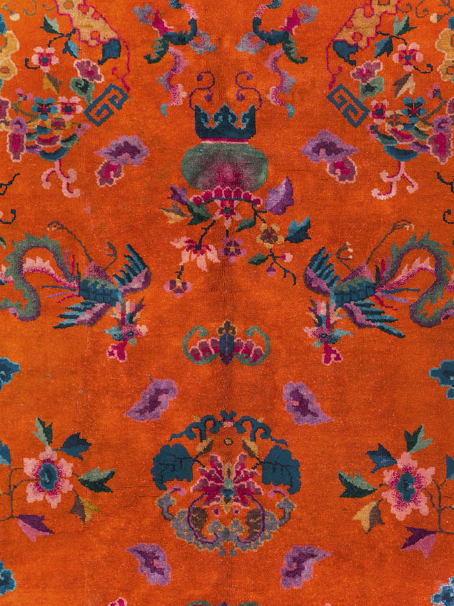 Vintage Chinese Art Deco Carpet, No.30323 - Gsblank
