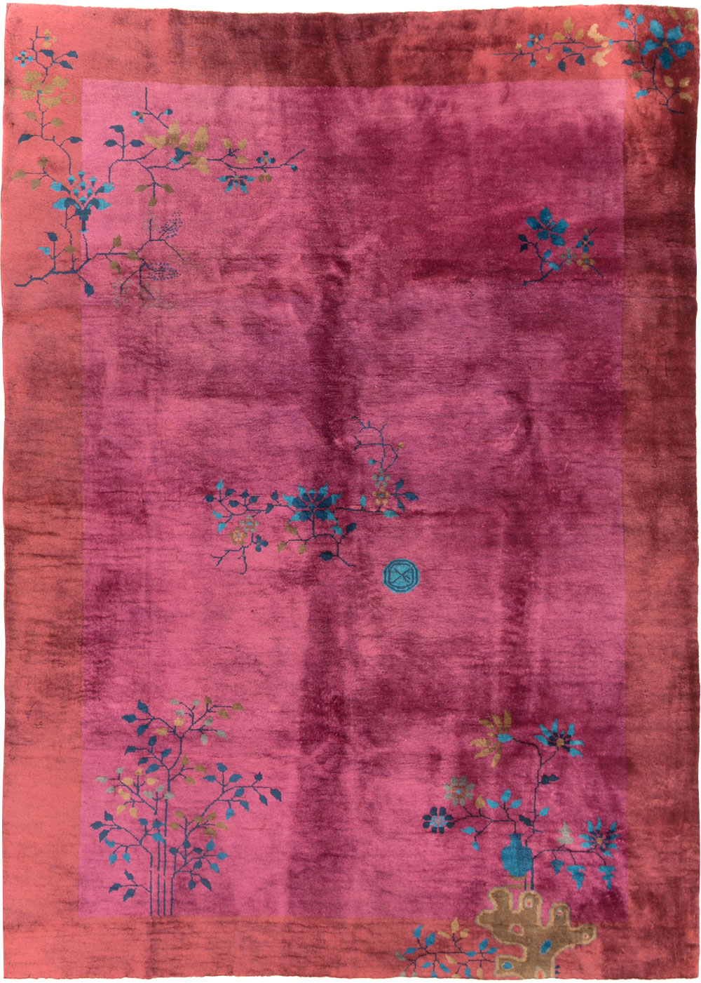 Vintage Chinese Deco Carpet, No.30324 - Gsblank