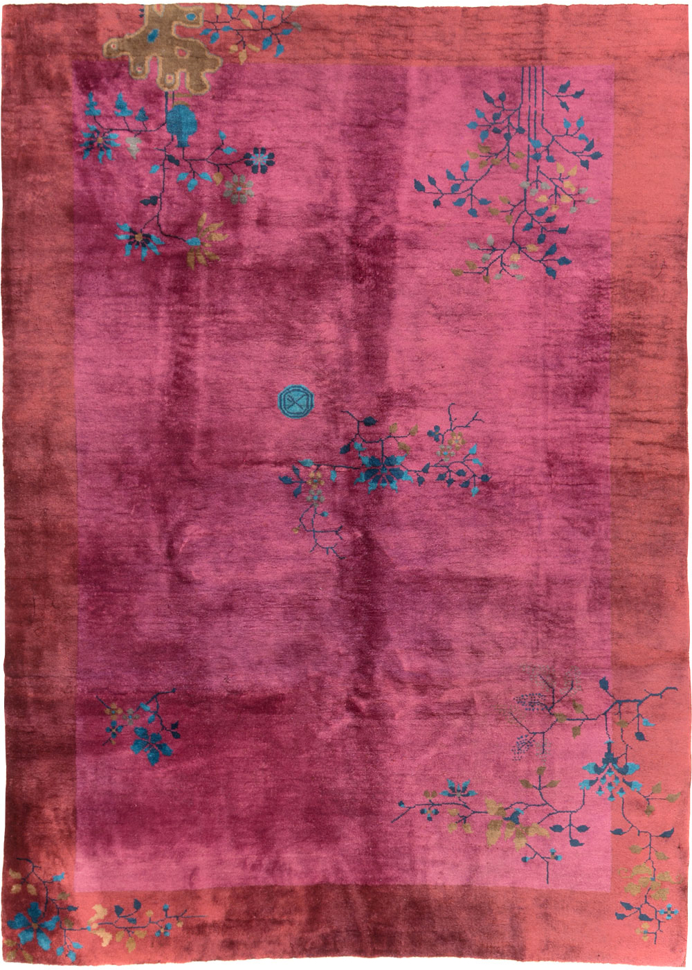 Vintage Chinese Deco Carpet, No.30324 - Gsblank