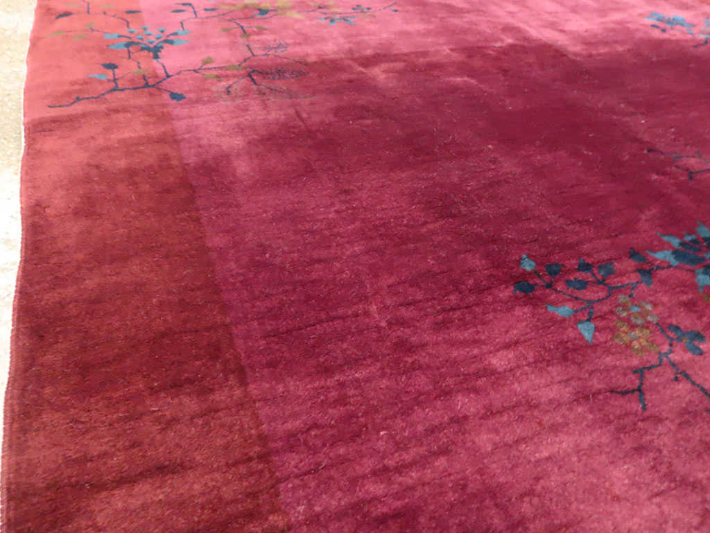 Vintage Chinese Deco Carpet, No.30324 - Gsblank