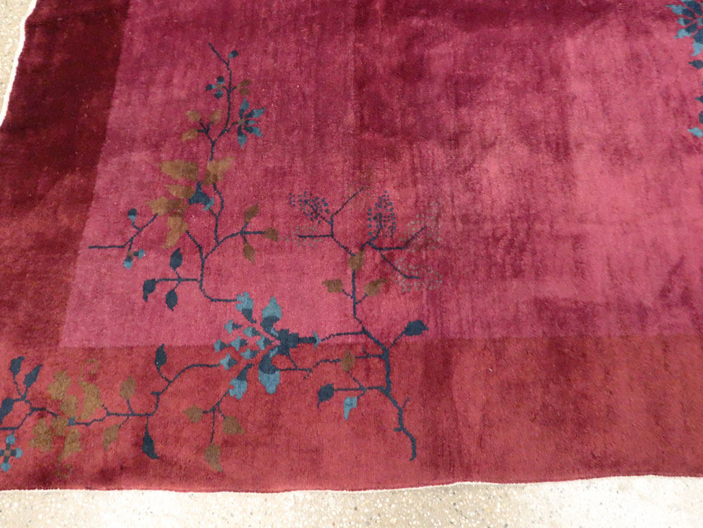 Vintage Chinese Deco Carpet, No.30324 - Gsblank