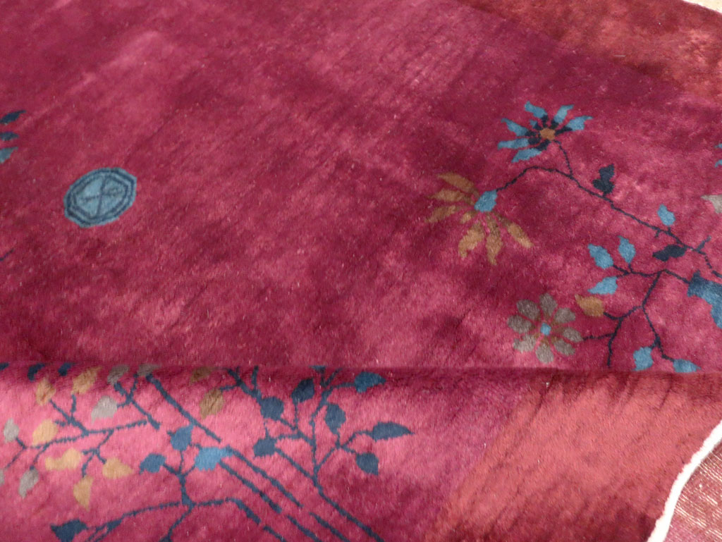 Vintage Chinese Deco Carpet, No.30324 - Gsblank