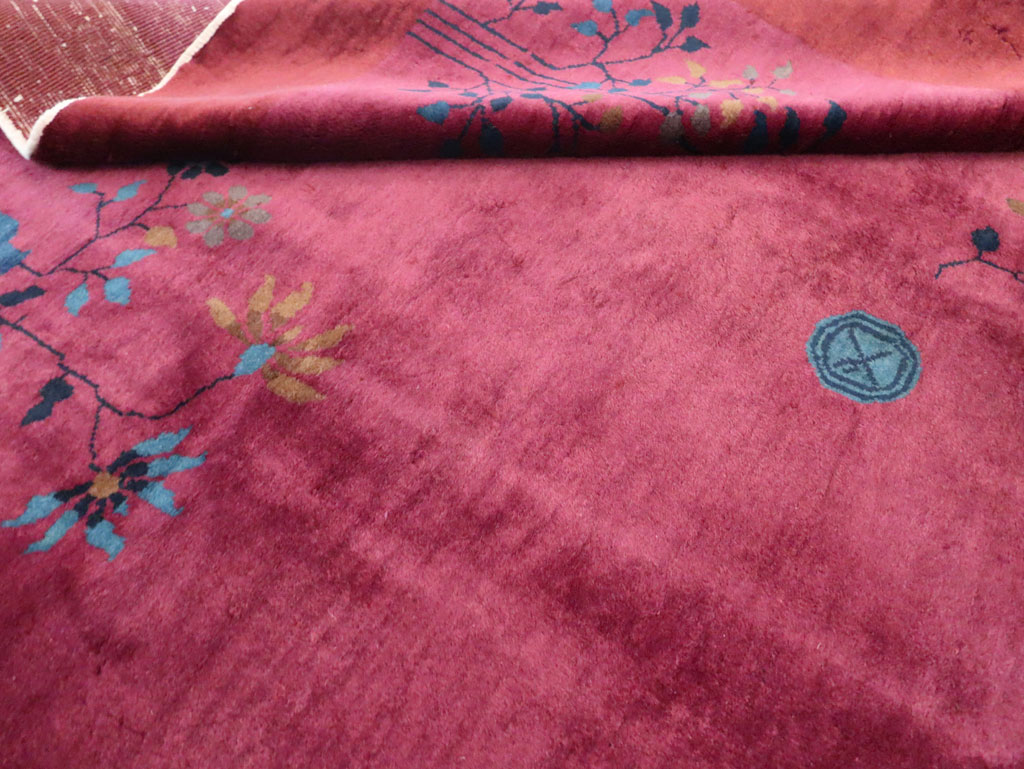 Vintage Chinese Deco Carpet, No.30324 - Gsblank