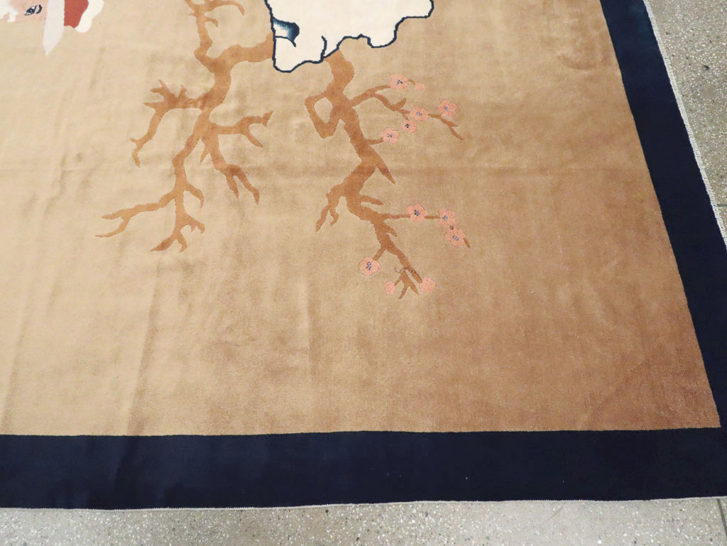 Mid-20th Century  Chinese Pictorial Art Deco Carpet, No.30325 - Gsblank