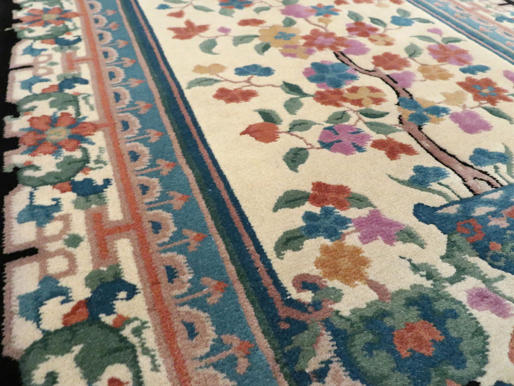 Vintage Chinese Deco Rug, No.30339 - Gsblank