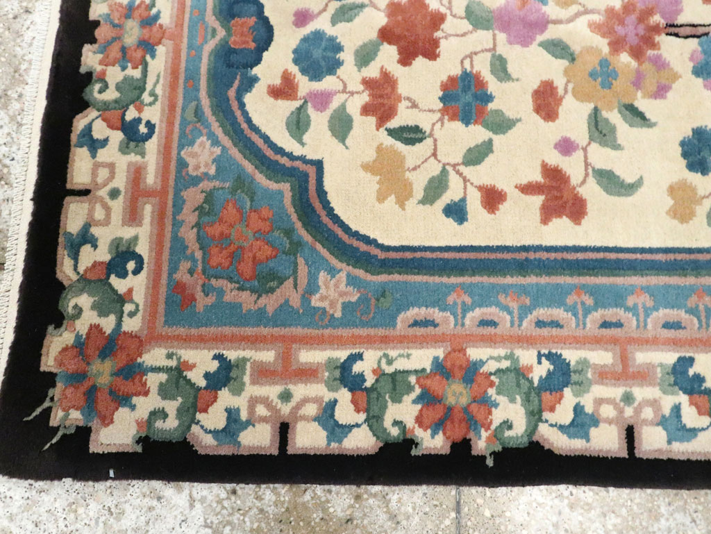 Vintage Chinese Deco Rug, No.30339 - Gsblank