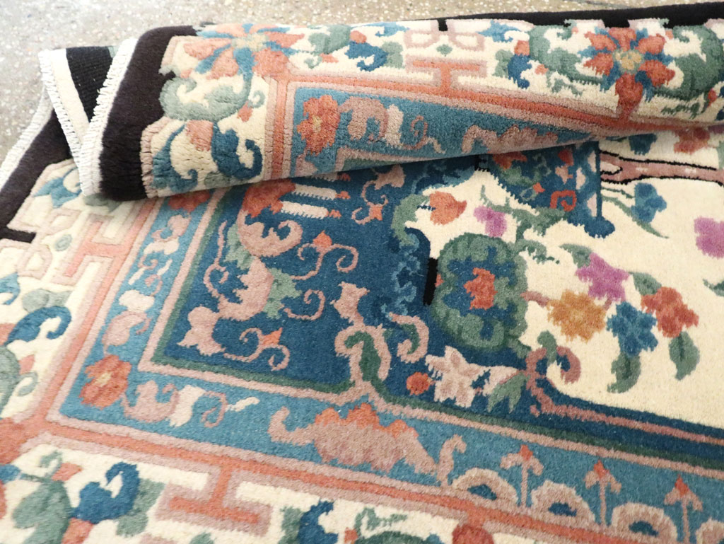 Vintage Chinese Deco Rug, No.30339 - Gsblank