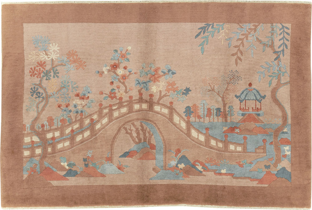 Mid-20th Century Chinese Art Deco Rug, No.30341 - Gsblank