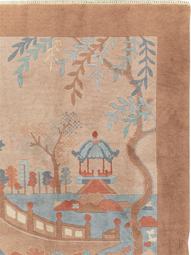 Mid-20th Century Chinese Art Deco Rug, No.30341 - Gsblank