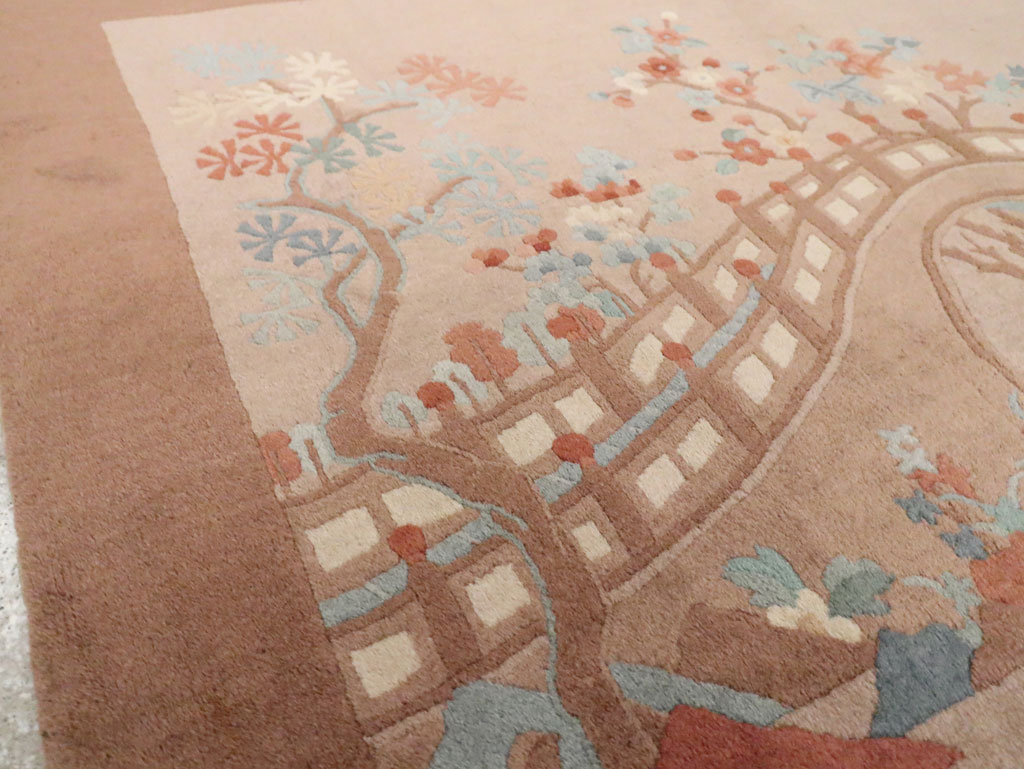 Mid-20th Century Chinese Art Deco Rug, No.30341 - Gsblank