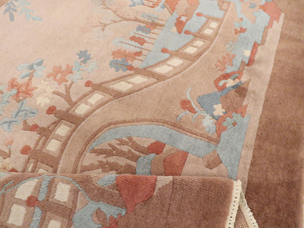 Mid-20th Century Chinese Art Deco Rug, No.30341 - Gsblank