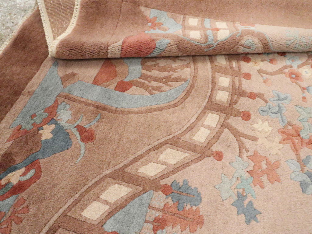 Mid-20th Century Chinese Art Deco Rug, No.30341 - Gsblank