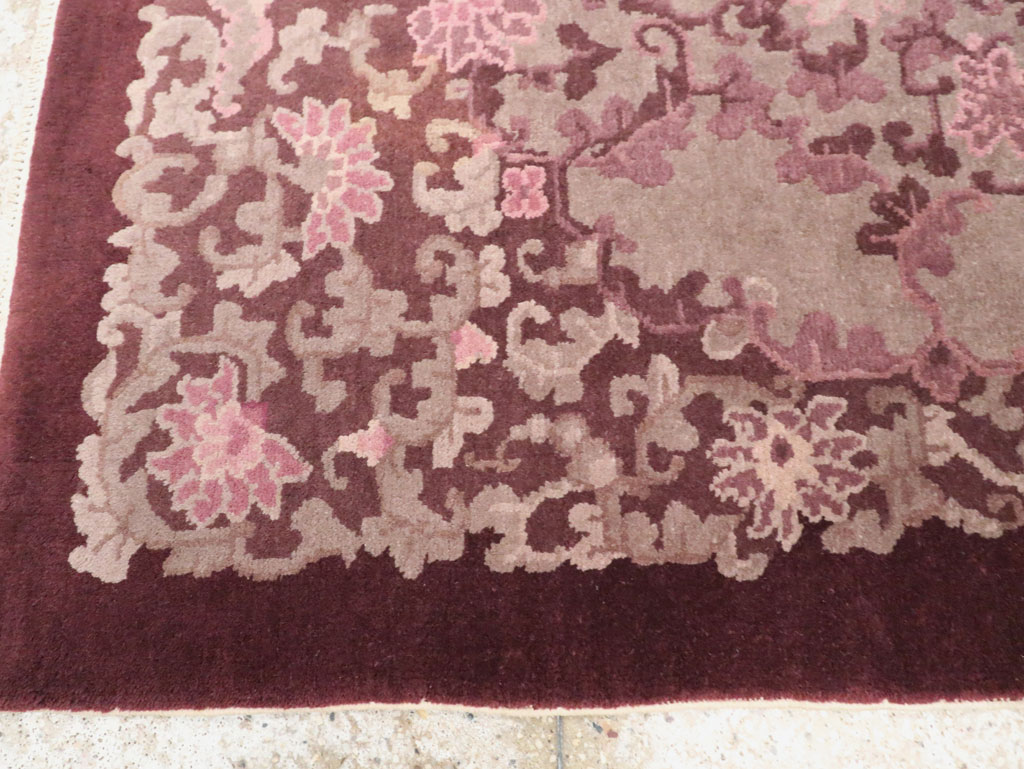 Mid-20th Century Chinese Art Deco Rug, No.30353 - Gsblank