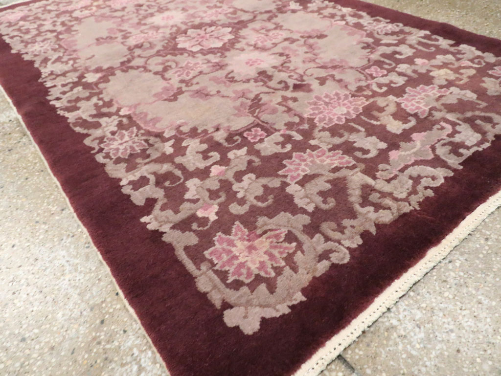 Mid-20th Century Chinese Art Deco Rug, No.30353 - Gsblank