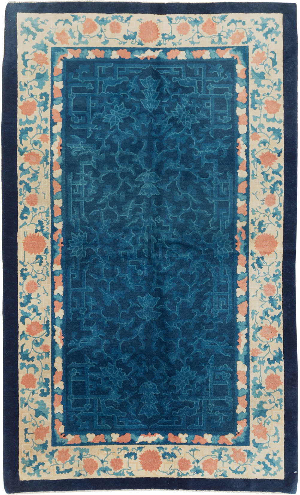 Vintage Chinese Art Deco Accent Rug, No.30354 - Gsblank