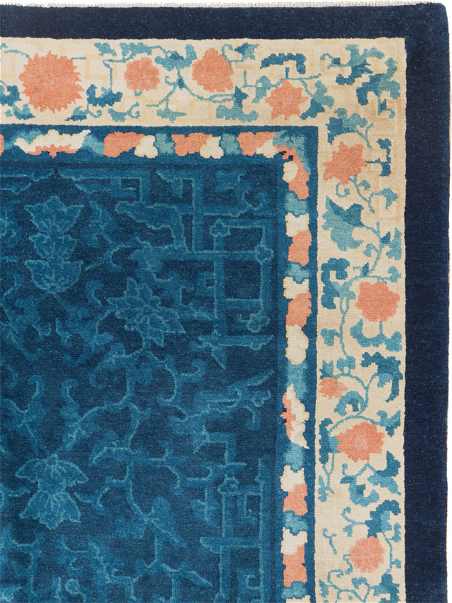 Vintage Chinese Art Deco Accent Rug, No.30354 - Gsblank