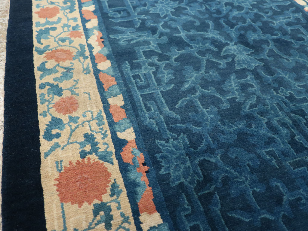 Vintage Chinese Art Deco Accent Rug, No.30354 - Gsblank