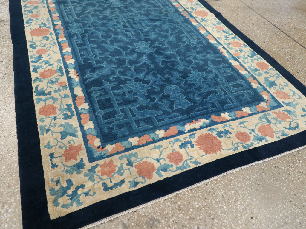 Vintage Chinese Art Deco Accent Rug, No.30354 - Gsblank