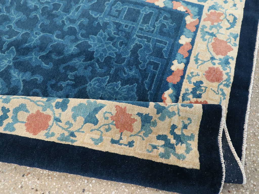 Vintage Chinese Art Deco Accent Rug, No.30354 - Gsblank