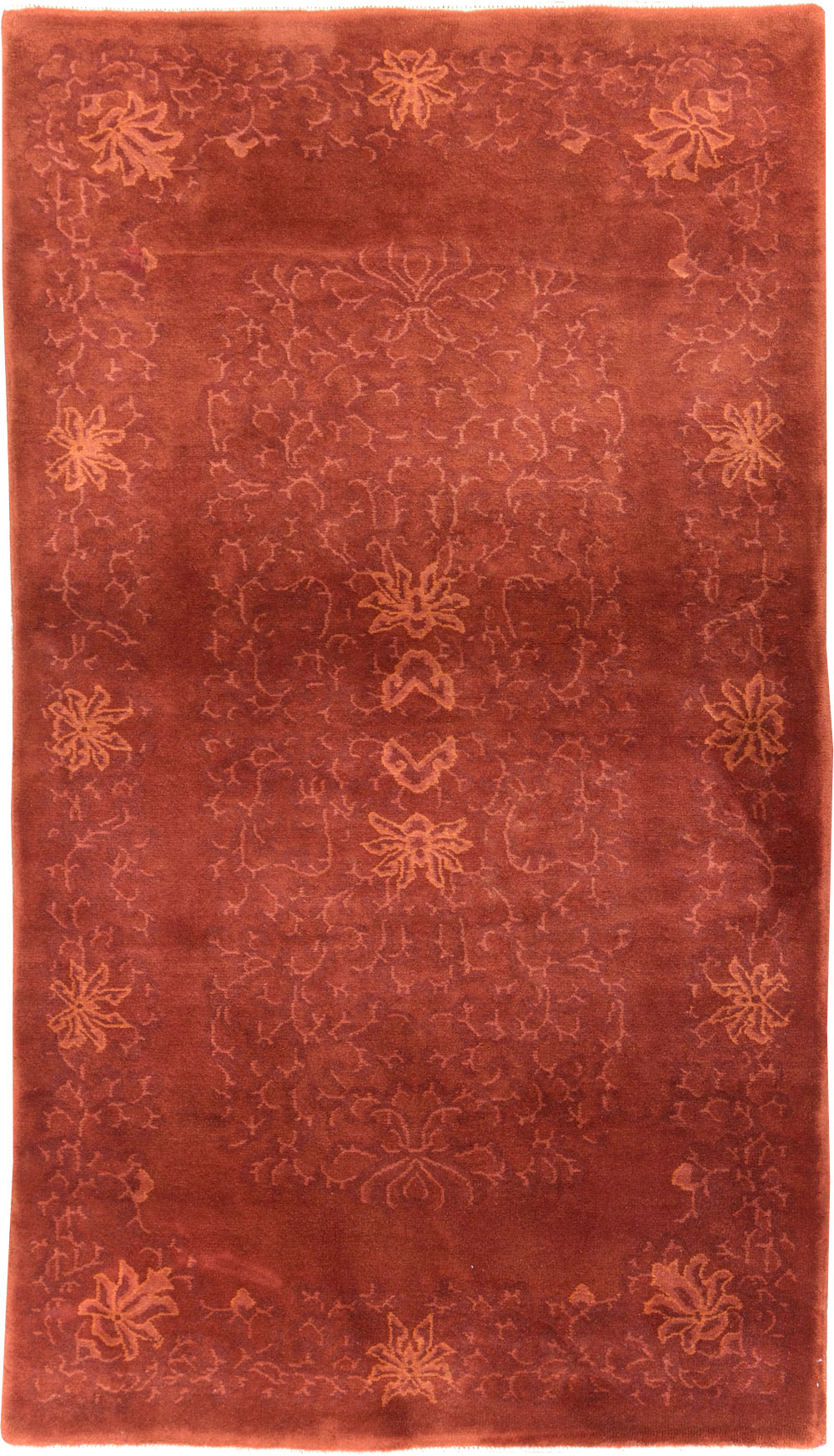 Vintage Chinese Art Deco Accent Rug, No.30359 - Gsblank