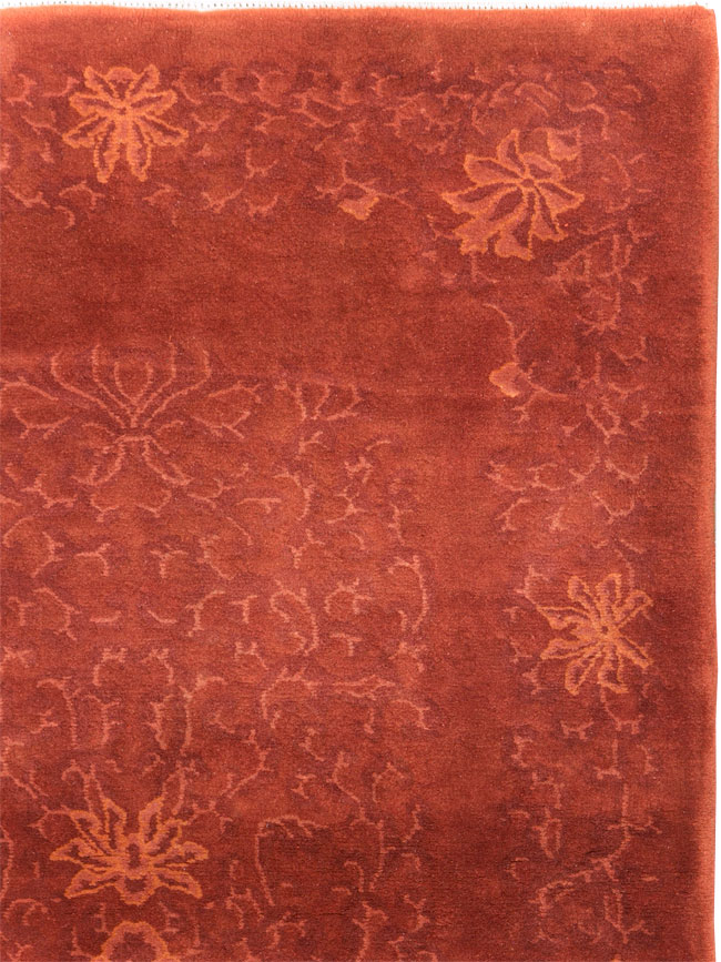 Vintage Chinese Art Deco Accent Rug, No.30359 - Gsblank