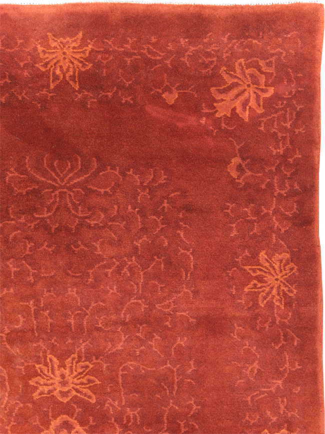 Vintage Chinese Art Deco Accent Rug, No.30359 - Gsblank