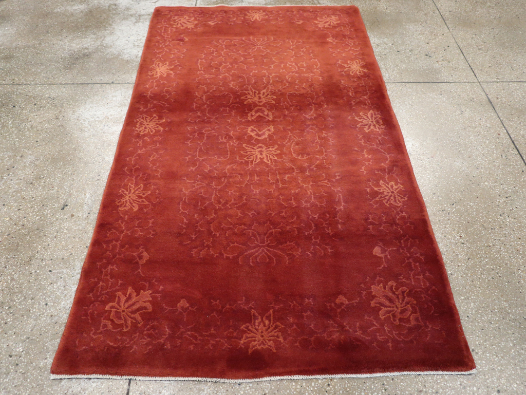 Vintage Chinese Art Deco Accent Rug, No.30359 - Gsblank